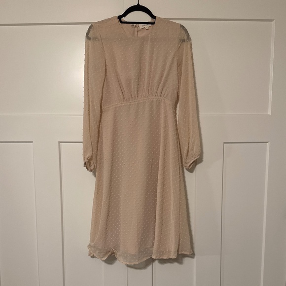 Bohme Soft Peony Pink Textured Midi Dress - Picture 1 of 4
